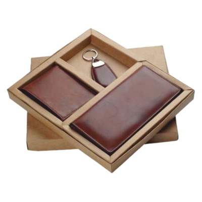 Leather Men’s Wallet, Travel Wallet & Keychain Set
