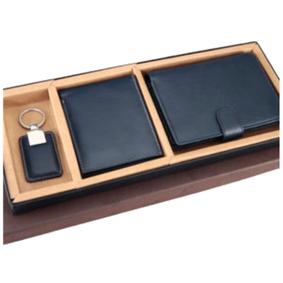 Leather Card Wallet, Passport Wallet & Keychain