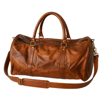 Leather Travel Duffle Bag