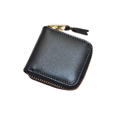 Premium Leather Zip Coin Wallet