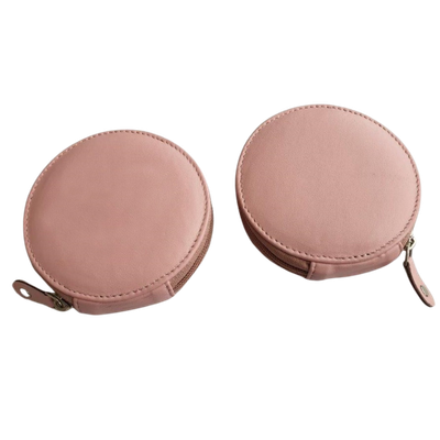 Round Leather Coin Purse