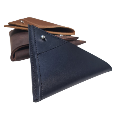 Leather Triangle Coin Pouch