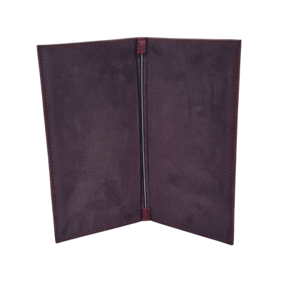Leather Menu Cover with Rod Center