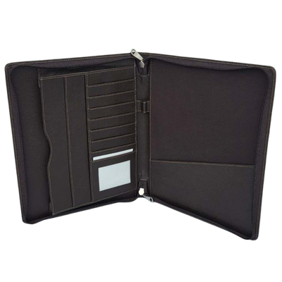 Business Leather Folder with Multiple Card Slots
