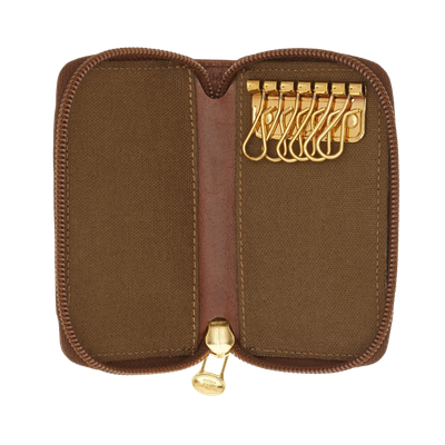 Leather Zipper Key Case