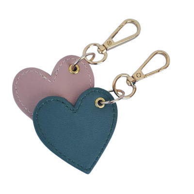 Leather Heart Keychain