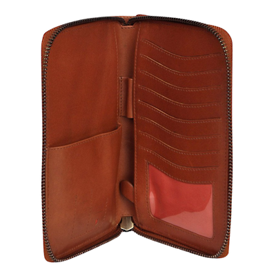 Leather Passport & Travel Wallet