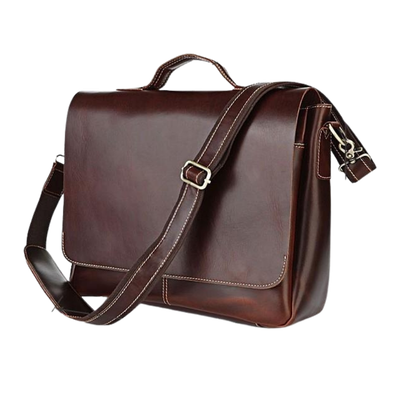 Leather Messenger Bag