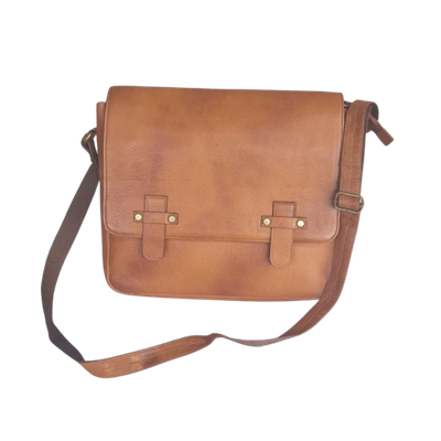 Leather Office Messenger Bag