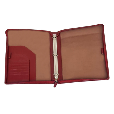 Leather Ring Binder with 3 Rings