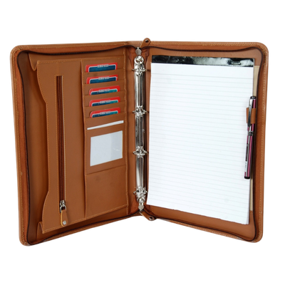 Leather Ring Binder Folder