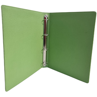 A4 Green Leather Ring File