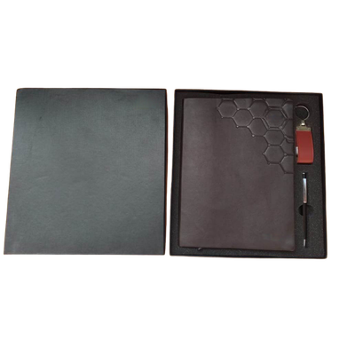 Leather Diary Gift Set